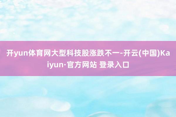 开yun体育网　　大型科技股涨跌不一-开云(中国)Kaiyun·官方网站 登录入口