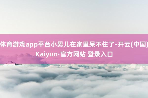 体育游戏app平台小男儿在家里呆不住了-开云(中国)Kaiyun·官方网站 登录入口