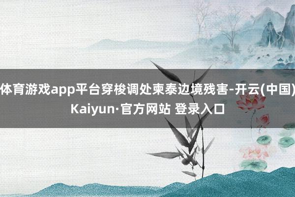 体育游戏app平台穿梭调处柬泰边境残害-开云(中国)Kaiyun·官方网站 登录入口